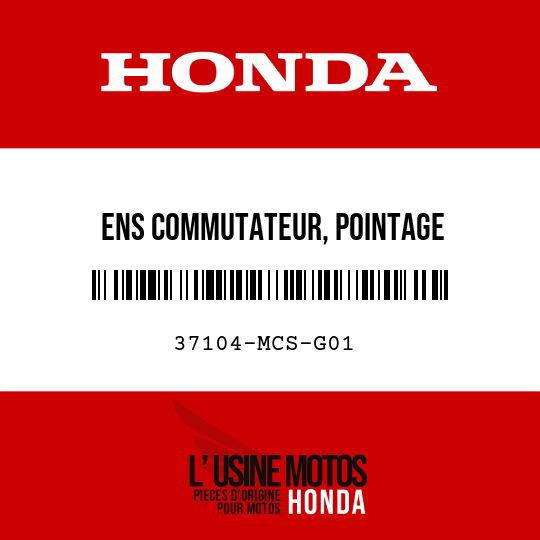 image de 37104-MCS-G01 ENS COMMUTATEUR, POINTAGE