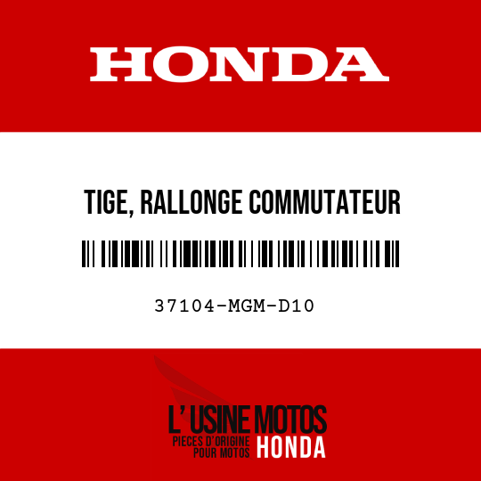 image de 37104-MGM-D10 TIGE, RALLONGE COMMUTATEUR