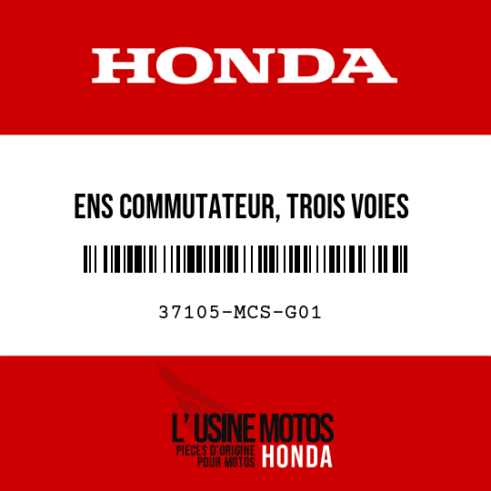 image de 37105-MCS-G01 ENS COMMUTATEUR, TROIS VOIES