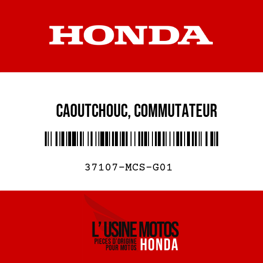 image de 37107-MCS-G01 CAOUTCHOUC, COMMUTATEUR