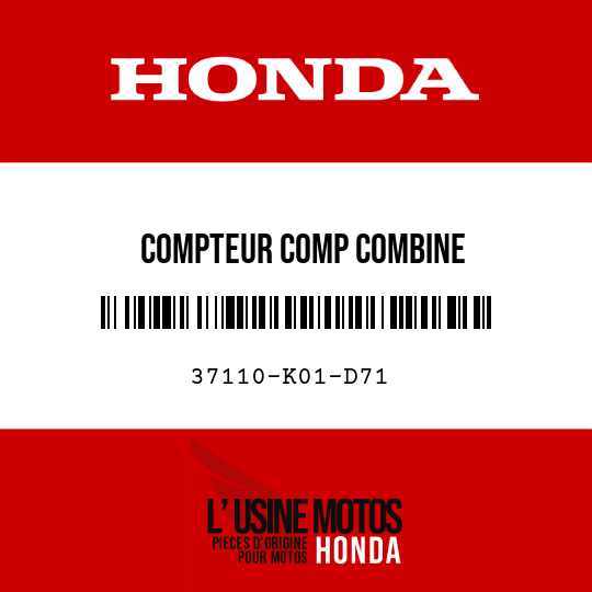 image de 37110-K01-D71 COMPTEUR COMP COMBINE
