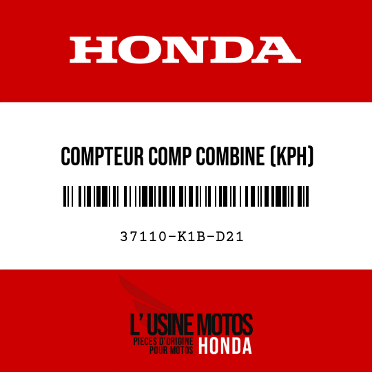 image de 37110-K1B-D21 COMPTEUR COMP COMBINE (KPH)