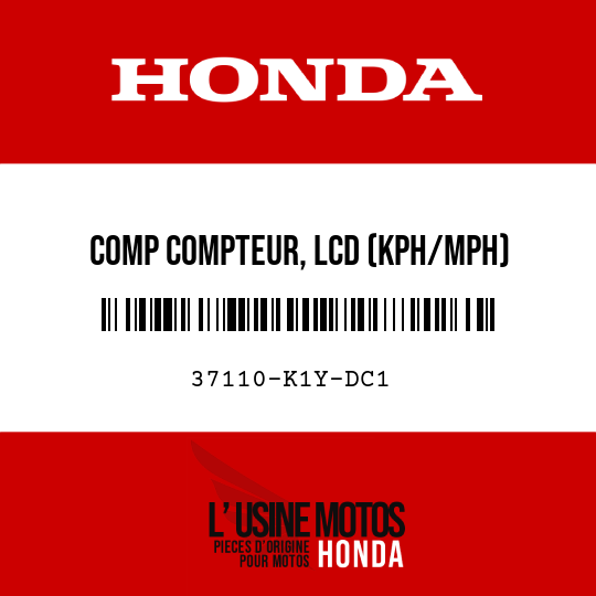 image de 37110-K1Y-DC1 COMP COMPTEUR, LCD (KPH/MPH)
