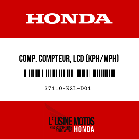 image de 37110-K2L-D01 COMP. COMPTEUR, LCD (KPH/MPH)