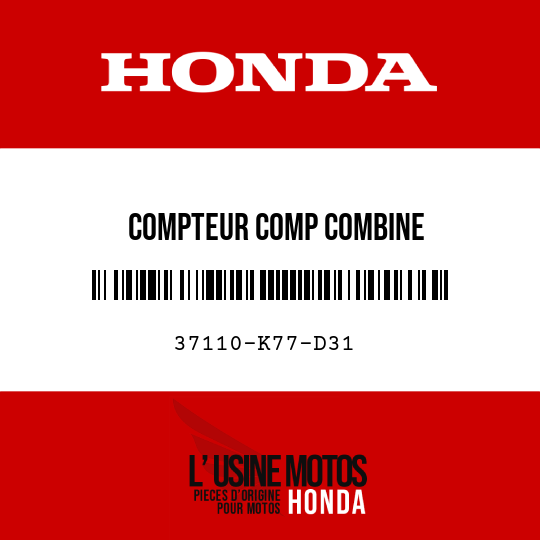 image de 37110-K77-D31 COMPTEUR COMP COMBINE
