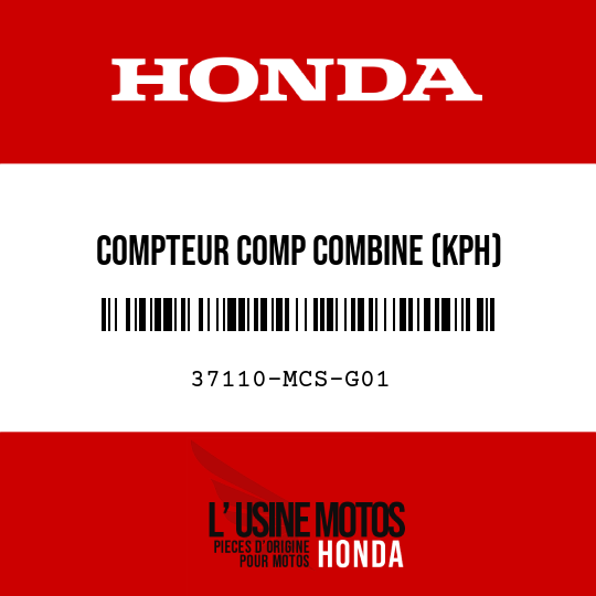 image de 37110-MCS-G01 COMPTEUR COMP COMBINE (KPH)