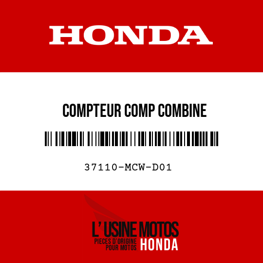 image de 37110-MCW-D01 COMPTEUR COMP COMBINE