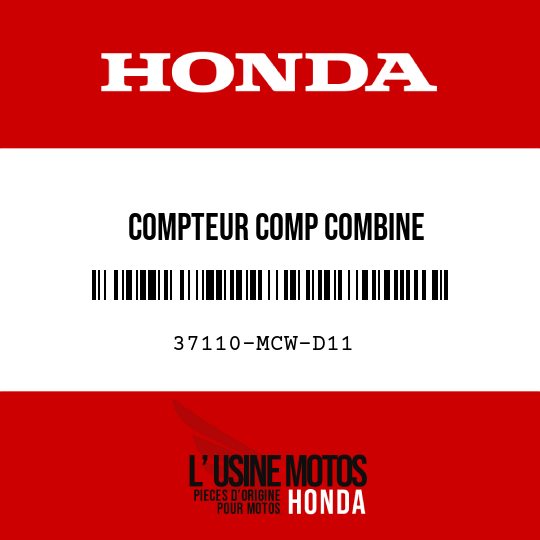 image de 37110-MCW-D11 COMPTEUR COMP COMBINE