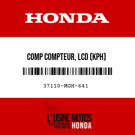 image de 37110-MGH-641 COMP COMPTEUR, LCD (KPH)