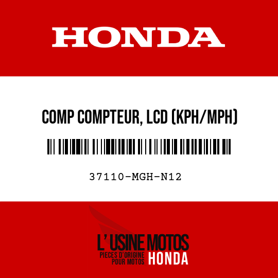 image de 37110-MGH-N12 COMP COMPTEUR, LCD (KPH/MPH)