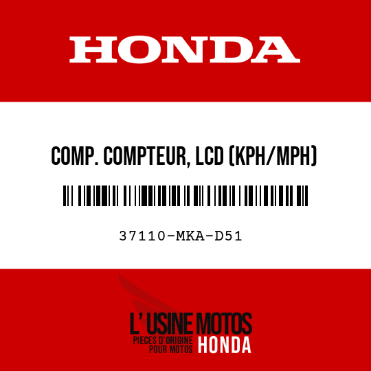 image de 37110-MKA-D51 COMP. COMPTEUR, LCD (KPH/MPH)