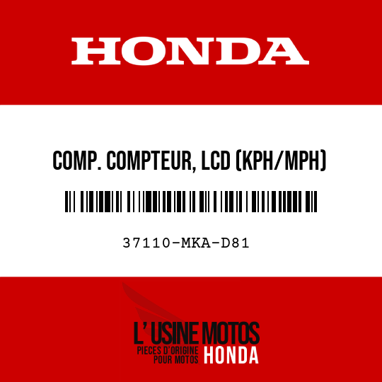 image de 37110-MKA-D81 COMP. COMPTEUR, LCD (KPH/MPH)