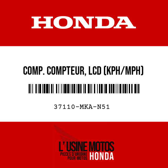 image de 37110-MKA-N51 COMP. COMPTEUR, LCD (KPH/MPH)