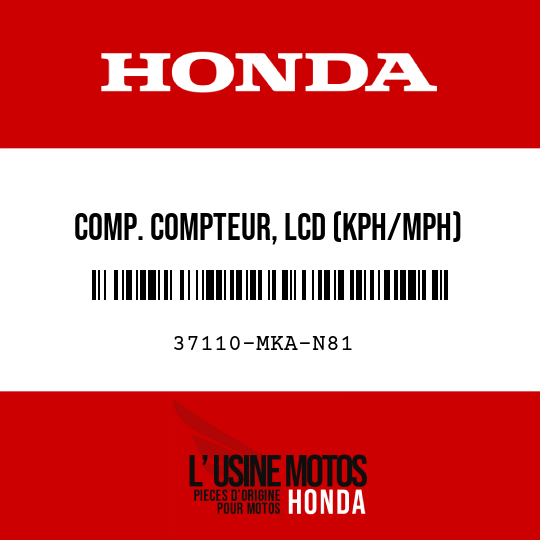 image de 37110-MKA-N81 COMP. COMPTEUR, LCD (KPH/MPH)