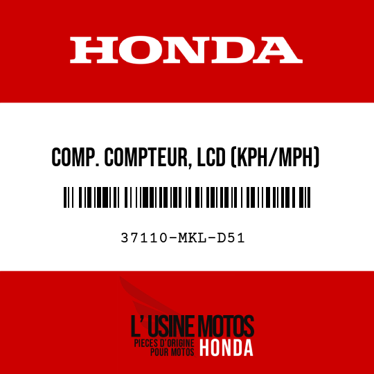 image de 37110-MKL-D51 COMP. COMPTEUR, LCD (KPH/MPH)
