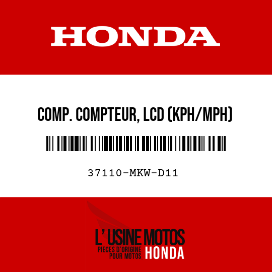 image de 37110-MKW-D11 COMP. COMPTEUR, LCD (KPH/MPH) (NIPPON SEIKI)