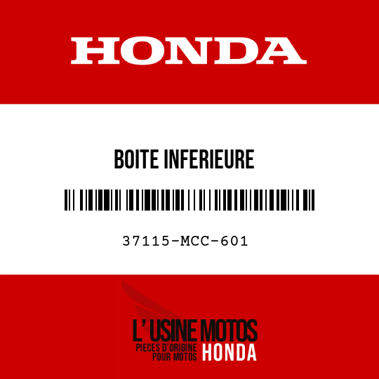 image de 37115-MCC-601 BOITE INFERIEURE