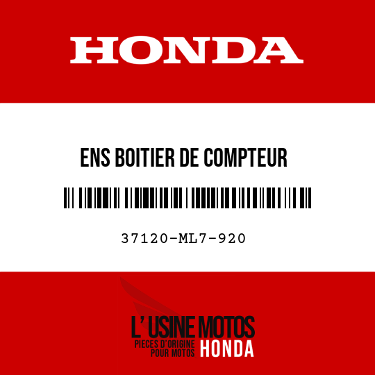 image de 37120-ML7-920 ENS BOITIER DE COMPTEUR