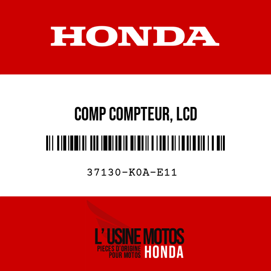 image de 37130-K0A-E11 COMP COMPTEUR, LCD