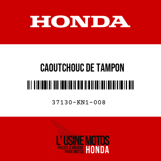 image de 37130-KN1-008 CAOUTCHOUC DE TAMPON