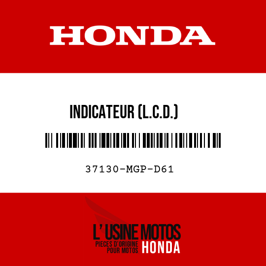 image de 37130-MGP-D61 INDICATEUR (L.C.D.)