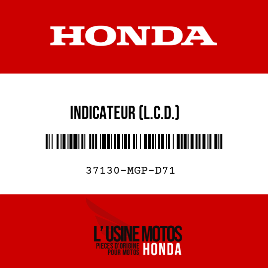 image de 37130-MGP-D71 INDICATEUR (L.C.D.)