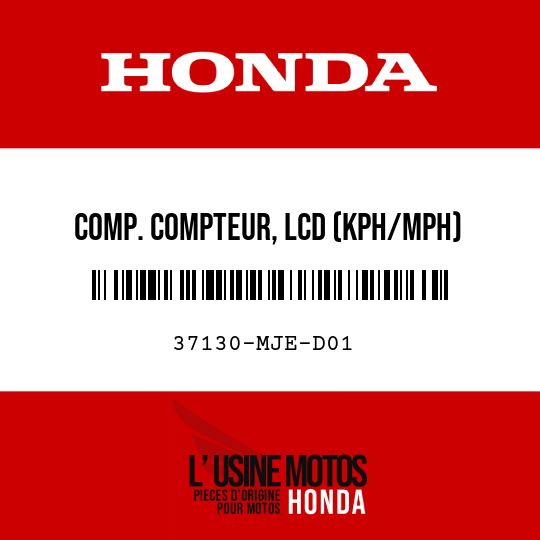 image de 37130-MJE-D01 COMP. COMPTEUR, LCD (KPH/MPH)