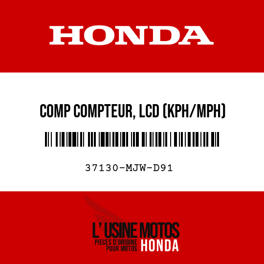 image de 37130-MJW-D91 COMP COMPTEUR, LCD (KPH/MPH)