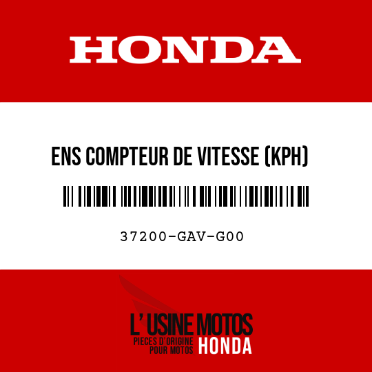 image de 37200-GAV-G00 ENS COMPTEUR DE VITESSE (KPH)