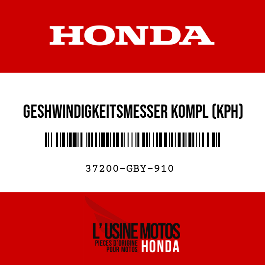 image de 37200-GBY-910 GESHWINDIGKEITSMESSER KOMPL (KPH)