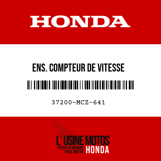 image de 37200-MCZ-641 ENS. COMPTEUR DE VITESSE