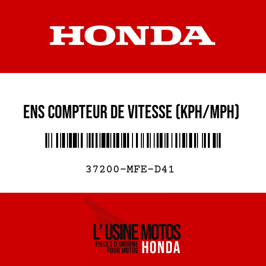 image de 37200-MFE-D41 ENS COMPTEUR DE VITESSE (KPH/MPH)