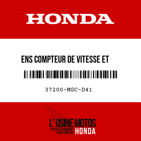 image de 37200-MGC-D41 ENS COMPTEUR DE VITESSE ET   TACHYMETRE (KPH)