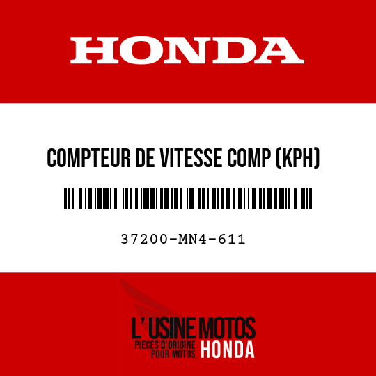 image de 37200-MN4-611 COMPTEUR DE VITESSE COMP (KPH)