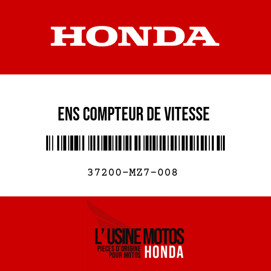 image de 37200-MZ7-008 ENS COMPTEUR DE VITESSE