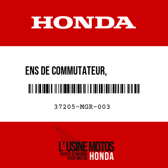 image de 37205-MGR-003 ENS DE COMMUTATEUR,          REINITIALISATION