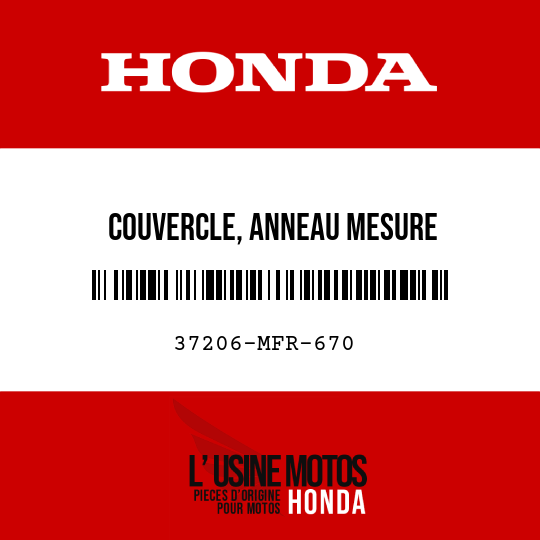 image de 37206-MFR-670 COUVERCLE, ANNEAU MESURE