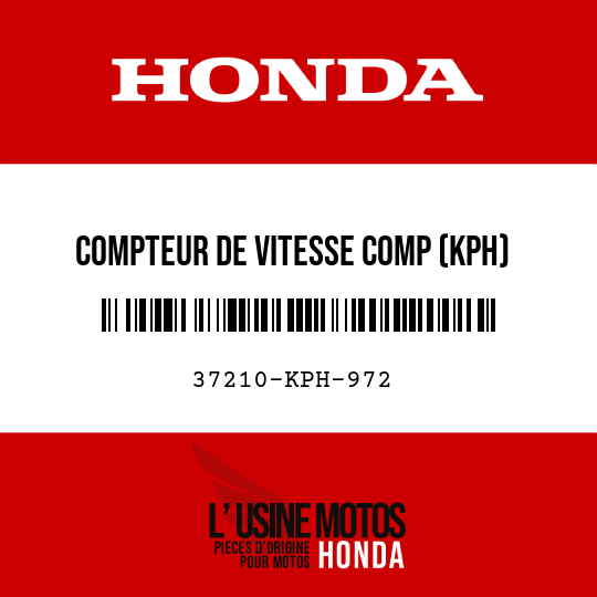 image de 37210-KPH-972 COMPTEUR DE VITESSE COMP (KPH)