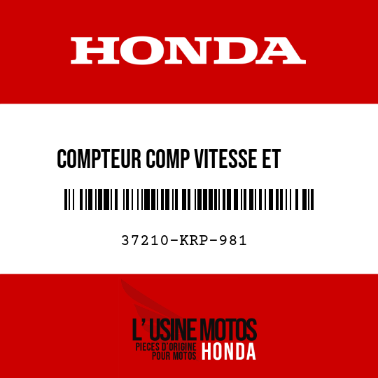 image de 37210-KRP-981 COMPTEUR COMP VITESSE ET ESSENCE (KPH)