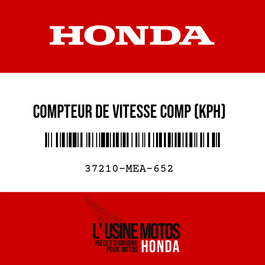 image de 37210-MEA-652 COMPTEUR DE VITESSE COMP (KPH)