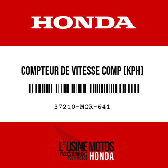 image de 37210-MGR-641 COMPTEUR DE VITESSE COMP (KPH)