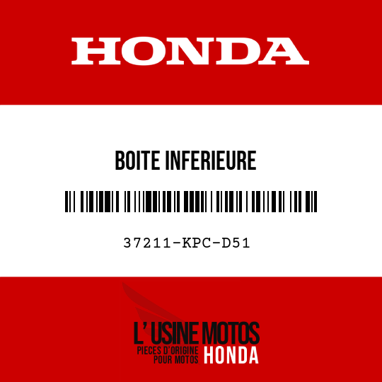 image de 37211-KPC-D51 BOITE INFERIEURE