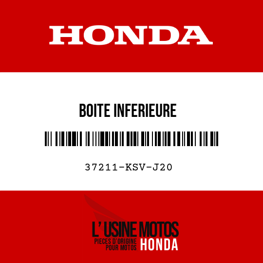 image de 37211-KSV-J20 BOITE INFERIEURE