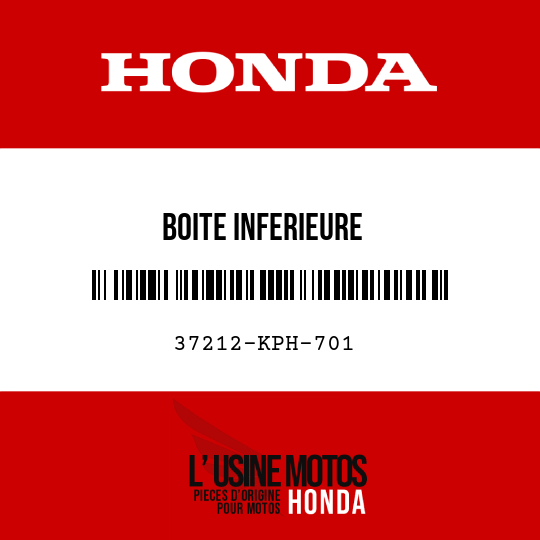 image de 37212-KPH-701 BOITE INFERIEURE