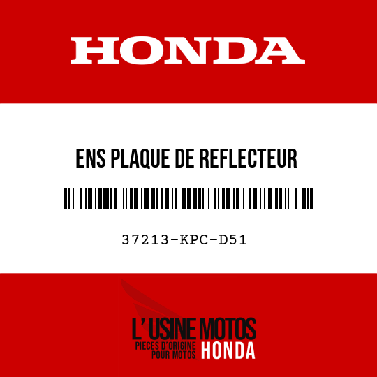 image de 37213-KPC-D51 ENS PLAQUE DE REFLECTEUR