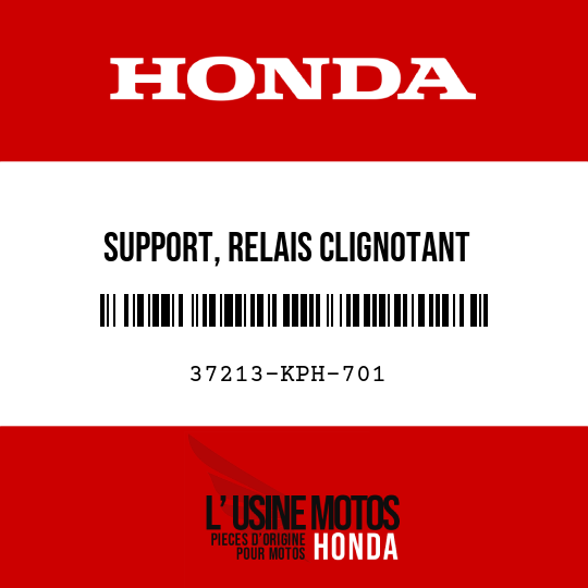 image de 37213-KPH-701 SUPPORT, RELAIS CLIGNOTANT