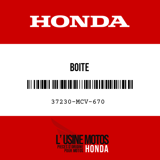 image de 37230-MCV-670 BOITE