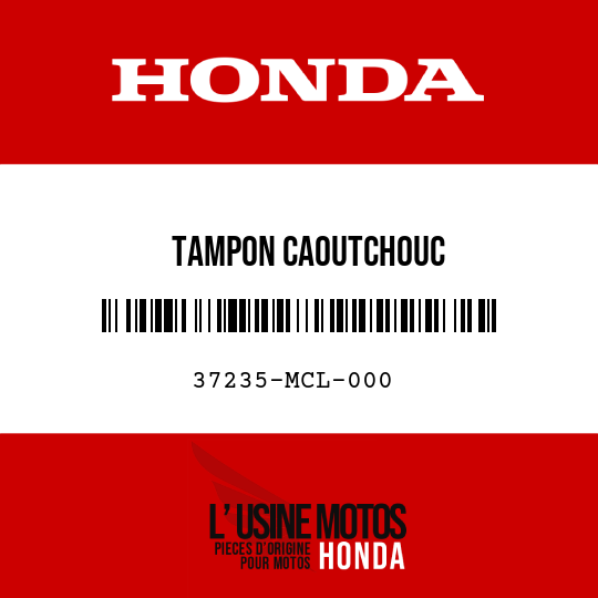 image de 37235-MCL-000 TAMPON CAOUTCHOUC