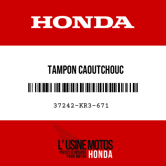 image de 37242-KR3-671 TAMPON CAOUTCHOUC