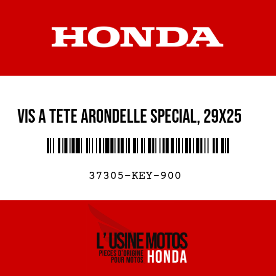 image de 37305-KEY-900 VIS A TETE ARONDELLE SPECIAL, 29X25
